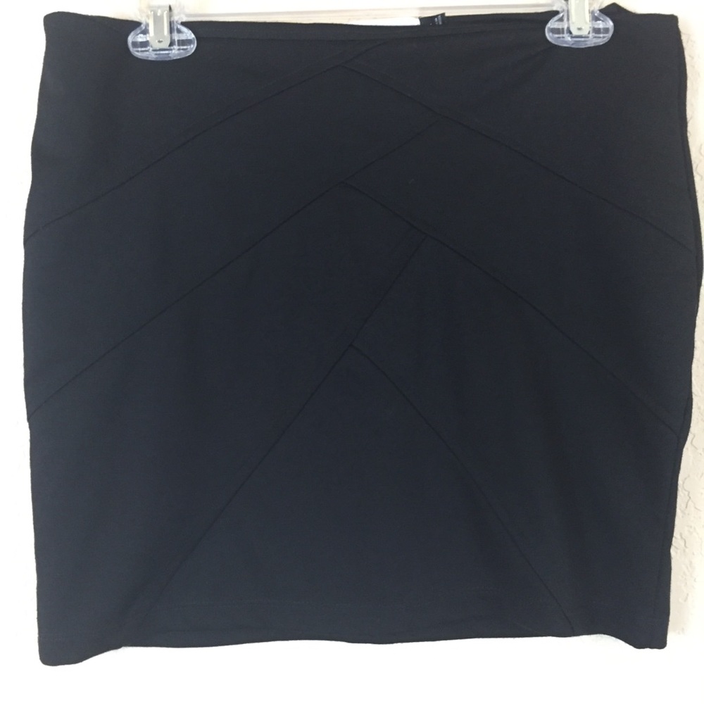 5th culture black mini skirt